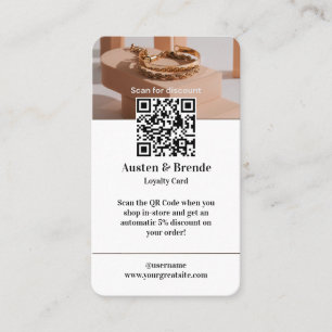 Visita Tarjeta de fidelidad - Diseño fotográfico para alq