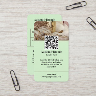 Visita Tarjeta de fidelidad - Diseño fotográfico para alq