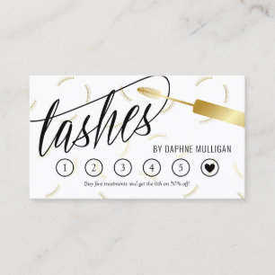 Visita Tarjeta de fidelidad Faux Gold Mascara Wand Lashes