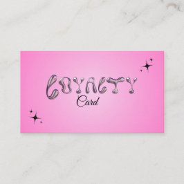 Visita Tarjeta de fidelidad metálica