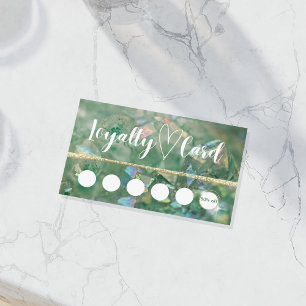 Visita Tarjeta de fidelidad moderna de cristal verde