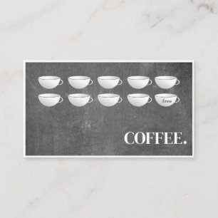 Visita Tarjeta de fidelidad moderna para el café de la pi