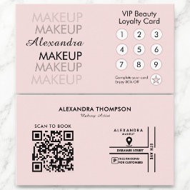 Visita Tarjeta de fidelidad para artistas de maquillaje B
