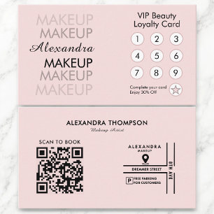Visita Tarjeta de fidelidad para artistas de maquillaje B
