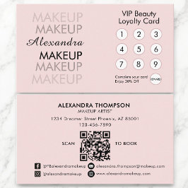 Visita Tarjeta de fidelidad para artistas de maquillaje B