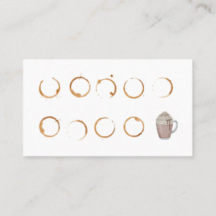 Visita Tarjeta de fidelidad para cafetería Tarjeta de pr