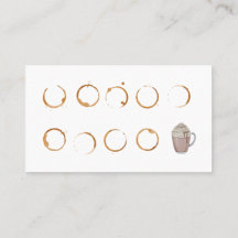 Tarjeta de fidelidad para cafetería Tarjeta de pre