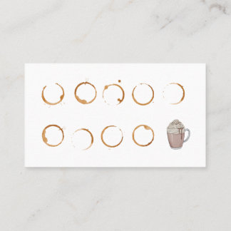 Visita Tarjeta de fidelidad para cafetería Tarjeta de pre