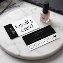 Tarjeta de fidelidad para cliente de Nails Studio