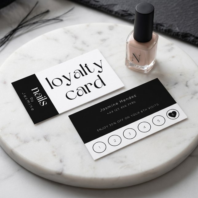 Visita Tarjeta de fidelidad para cliente de Nails Studio  (Subido por el creador)