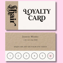 Tarjeta de fidelidad para clientes de Kraft Organi