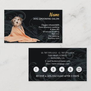 Visita Tarjeta de fidelidad para peluquería canina