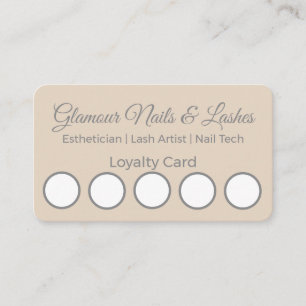 Visita Tarjeta de fidelidad para salón de belleza y biene