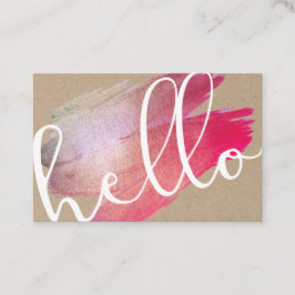 Visita Tarjeta de fidelidad personalizada de pincel púrpu