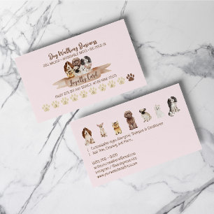 Visita Tarjeta de fidelidad Pink Punch para paseador de p