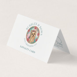 Visita Tarjeta de fidelidad plegada para peluquería de pe