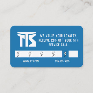 Visita Tarjeta de fidelidad profesional del contratista e