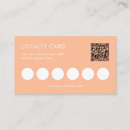 Visita Tarjeta de fidelidad QR con logotipo para pequeñas
