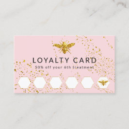 Visita tarjeta de fidelización de abejas