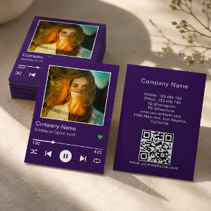 Visita Tarjeta de Foto de Canción Reproductor de Música c