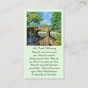 Visita Tarjeta de Funeral Bendición Memorial de Oración