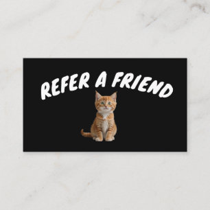 VISITA TARJETA DE GATO REFERIR A UN AMIGO