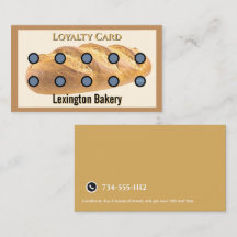 Tarjeta de Golpes de Panadería | Tarjeta de Lealta