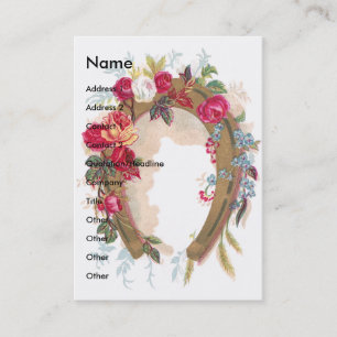 Visita Tarjeta de herradura del comercio del Victorian de