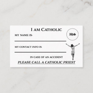 Visita Tarjeta de identificación católica
