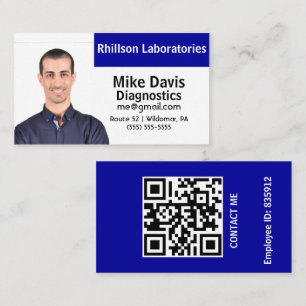 Visita Tarjeta de identificación de empleado personalizad