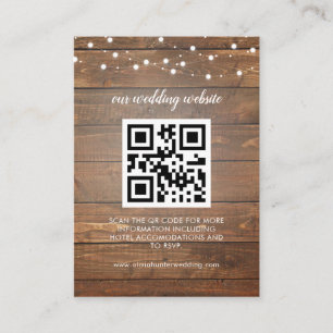 Visita Tarjeta de inclusión de sitio web de boda de respu