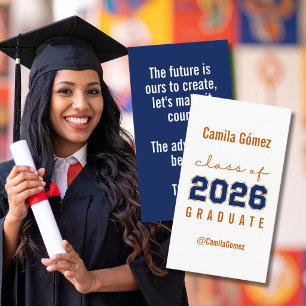 Visita Tarjeta de Información Personalizada para Graduado