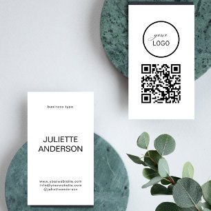 Visita Tarjeta de información QR de logotipo personalizad