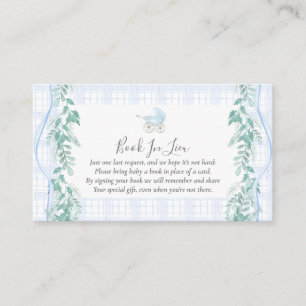 Visita Tarjeta de inserción de libro de transporte de beb