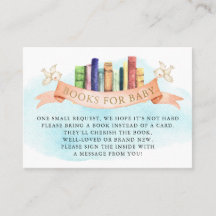 Tarjeta de inserción de libros para bebé