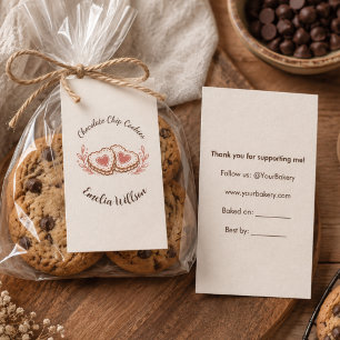 Visita Tarjeta de inserción de producto de panadería Cott