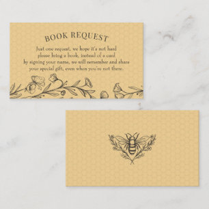 Visita Tarjeta de inserción de solicitud de libro de flor