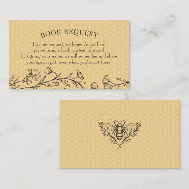 Visita Tarjeta de inserción de solicitud de libro de flor (Anverso / Reverso)