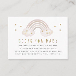 Visita Tarjeta de inserción Libros Arcoíris para Bebé