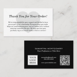 Visita Tarjeta de inserción personalizada de agradecimien