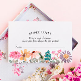Visita Tarjeta de inserción Raffle Diaper de Flor Silvest