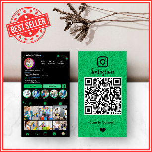 Visita Tarjeta de Instagram de Limpieza de Casa Verde Bos