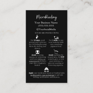 Visita Tarjeta de instrucciones de microblading Aftercare