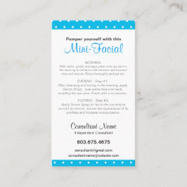 Visita Tarjeta de instrucciones Mini-Facial