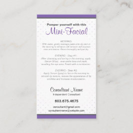 Visita Tarjeta de instrucciones Mini-Facial