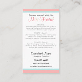 Visita Tarjeta de instrucciones Mini-Facial