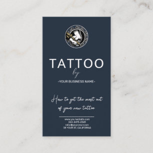 Visita Tarjeta de instrucciones para el cuidado del tatua