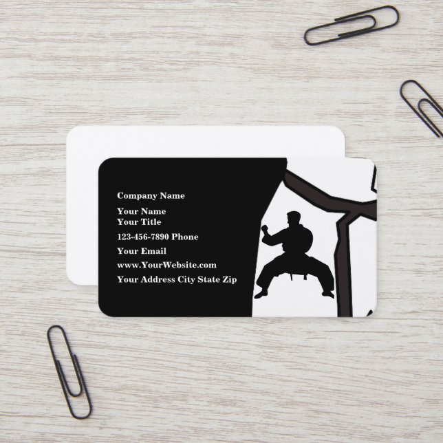 Visita Tarjeta de instructor de Judo personalizada  (Anverso/Reverso In Situ)