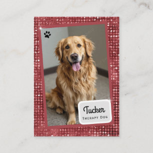 Visita Tarjeta de intercambio de perro de terapia Vino Br