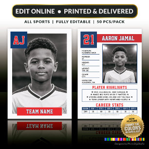 Visita Tarjeta de intercambio personalizada, jugador clás